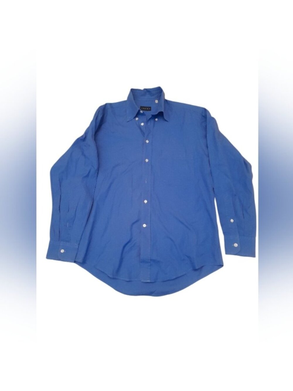 Gucci Royal Blue Casual Button Down Shirt